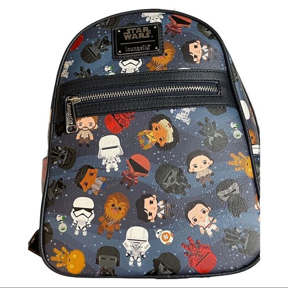 ❤️💗❤️ Disney Loungefly Star Wars Chibi Rise of Skywalker Mini Backpack - Picture 2 of 9